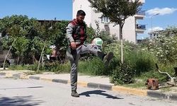 Kadınıyla erkeğiyle top sektirdiler, milli takıma moral verdiler