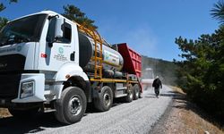 Gördes'in kritik yolunda asfalt mesaisi başladı