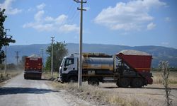 Ahmetli'de 8 kilometrelik yol hamlesi
