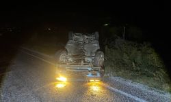 Takla atan otomobilden burnu bile kanamadan çıktı