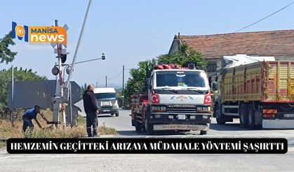 Hemzemin geçitteki arızaya müdahale yöntemi şaşırttı