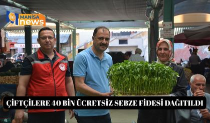 Çiftçilere 40 bin ücretsiz sebze fidesi dağıtıldı