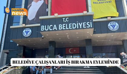 Belediye çalışanları iş bırakma eyleminde