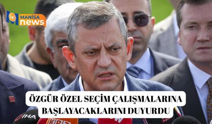 Özgür Özel seçim çalışmalarına başlayacaklarını duyurdu
