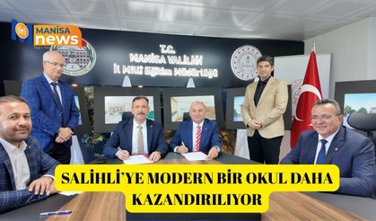 Salihli’ye modern bir okul daha kazandırılıyor