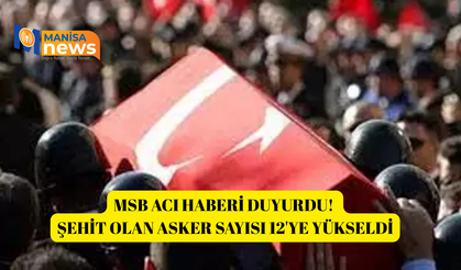 MSB acı haberi duyurdu! Şehit olan asker sayısı 12'ye yükseldi