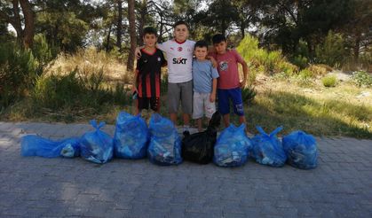 Yangın sonrası miniklerden örnek davranış