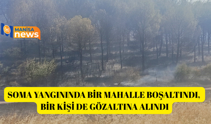 Soma yangınında bir mahalle boşaltındı, bir kişi de gözaltına alındı