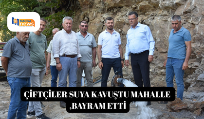 Çiftçiler suya kavuştu mahalle bayram etti