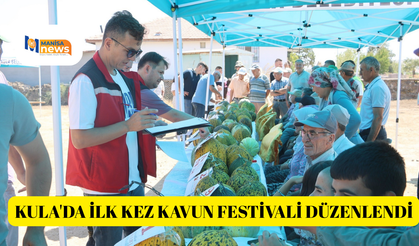 Kula'da ilk kez kavun festivali düzenlendi