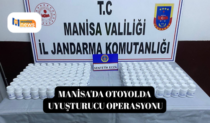 Manisa'da otoyolda uyuşturucu operasyonu