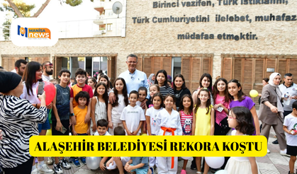 Alaşehir Belediyesi rekora koştu