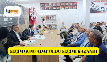 Seçim günü aday oldu seçimi kazandı