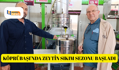 Köprübaşı'nda zeytin sıkım sezonu başladı
