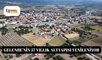 Gelenbe'nin 57 yıllık altyapısı yenileniyor