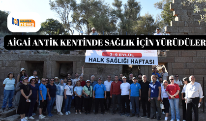 Aigai antik kentinde sağlık için yürüdüler