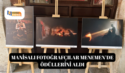 Manisalı fotoğrafçılar Menemen’de ödüllerini aldı