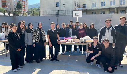 Soma Ali Uzunoğlu Lisesi’nden Gazze’ye yardım eli