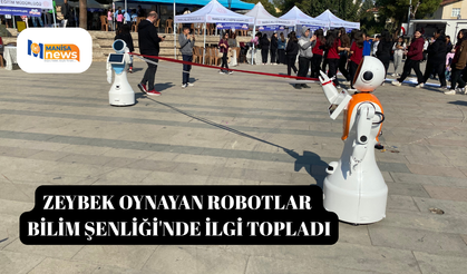 Zeybek oynayan robotlar Bilim Şenliği'nde ilgi topladı