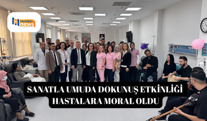 Sanatla Umuda Dokunuş etkinliği hastalara moral oldu