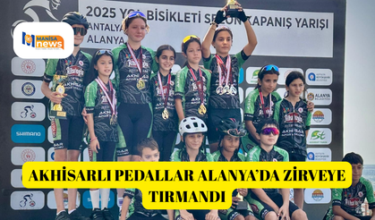 Akhisarlı pedallar Alanya’da zirveye tırmandı