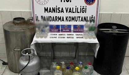 Manisa’da jandarmadan sahte içki operasyonu