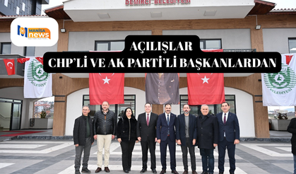 Açılışlar CHP’li ve AK Parti’li başkanlardan