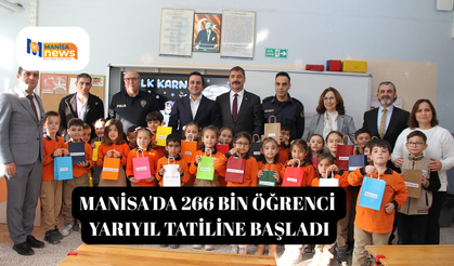 Manisa'da 266 bin öğrenci yarıyıl tatiline başladı