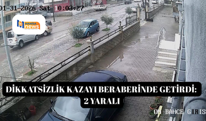 Dikkatsizlik kazayı beraberinde getirdi: 2 yaralı
