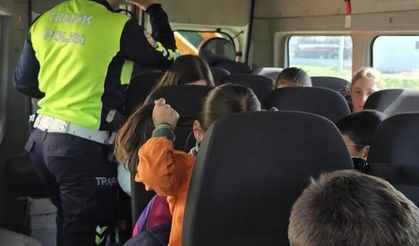 Manisa Emniyet Müdürlüğünden okul servislerine sıkı denetim