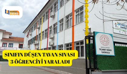 Sınıfın düşen tavan sıvası 3 öğrenciyi yaraladı