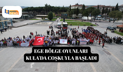 Ege Bölge Oyunları Kula'da coşkuyla başladı