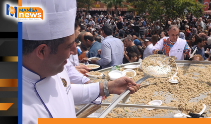 Manisa'da 2 ton bahar pilavı dağıtıldı