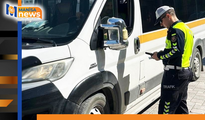 Manisa'da okul çevrelerine sıkı trafik denetimi: 9 sürücüye ceza