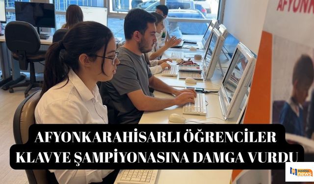Afyonkarahisarlı öğrenciler klavye şampiyonasına damga vurdu