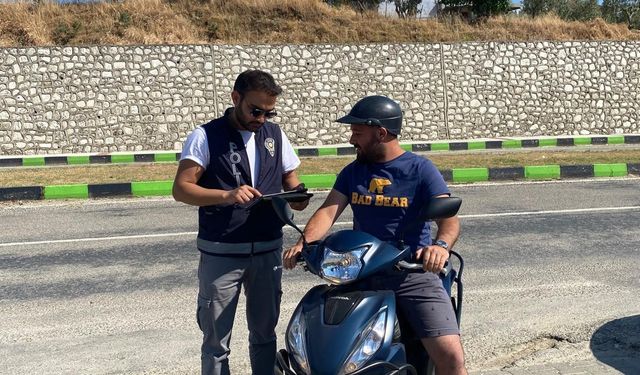 Motosikletlilere ceza yağdı