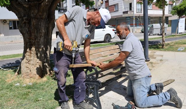 Yunusemre’den park ve bahçelerde kapsamlı çalışma
