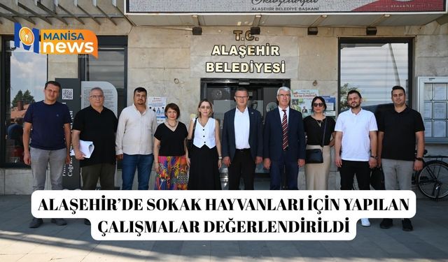 Alaşehir’de sokak hayvanları için yapılan çalışmalar değerlendirildi