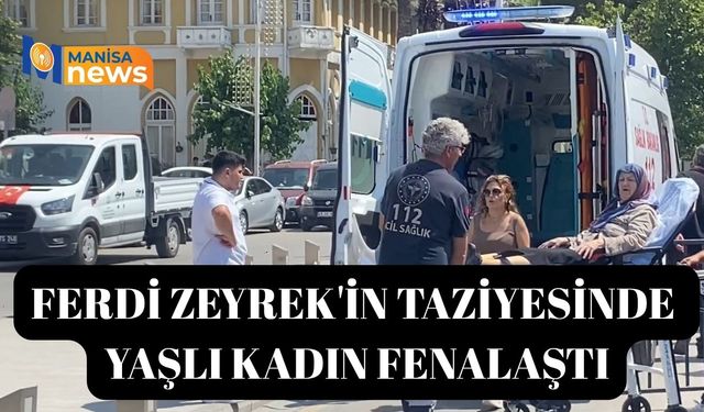 Ferdi Zeyrek'in taziyesinde yaşlı kadın fenalaştı