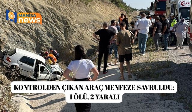 Kontrolden çıkan araç menfeze savruldu: 1 ölü, 2 yaralı