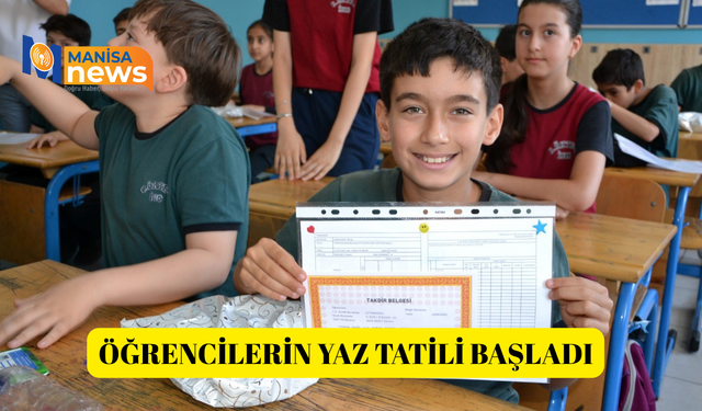 Öğrencilerin yaz tatili başladı