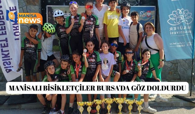 Manisalı bisikletçiler Bursa'da göz doldurdu