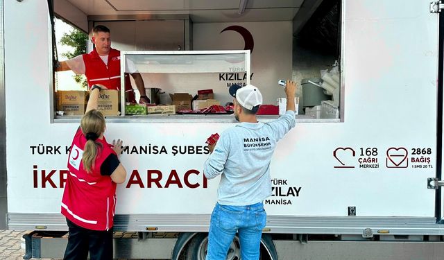 Manisa Türk Kızılay'dan orman yangınına destek