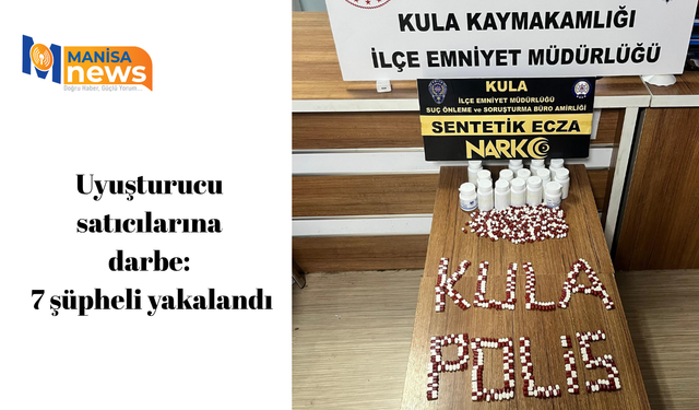 Uyuşturucu satıcılarına darbe: 7 şüpheli yakalandı