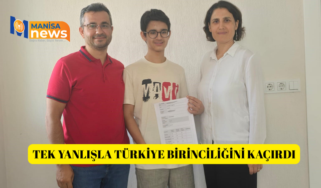 Tek yanlışla Türkiye birinciliğini kaçırdı