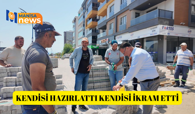 Başkan Öküzcüoğlu'ndan personeline babasından miras limonata ikramı