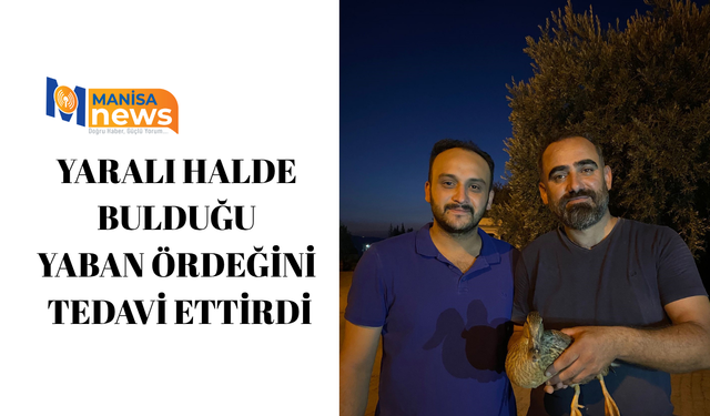 Yaralı halde bulduğu yaban ördeğini tedavi ettirdi
