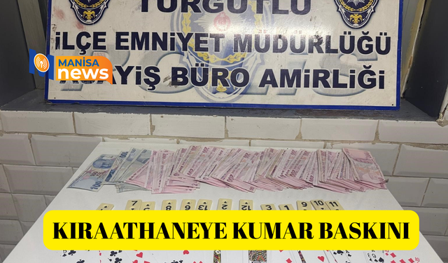Kıraathaneye kumar baskını