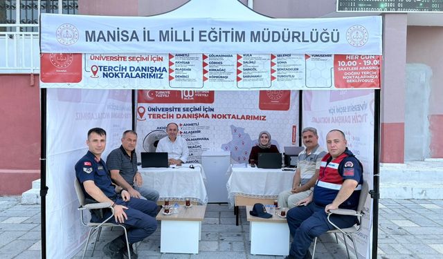 Gördes’te üniversite tercihi için, Rehberlik Destek Ünitesi noktası kuruldu