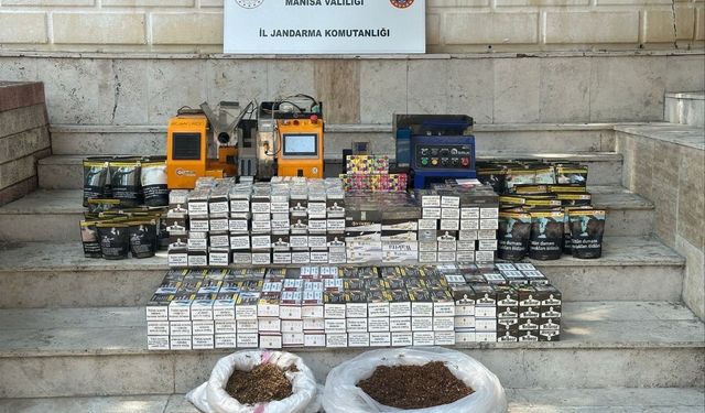 Alaşehir'de kaçak tütün operasyonu